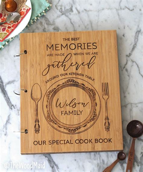 custom large recipe book binders create   cookbook etsy