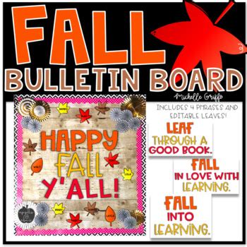 fall bulletin board template  michelle griffo  apples  abcs