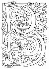 Letter Coloring sketch template