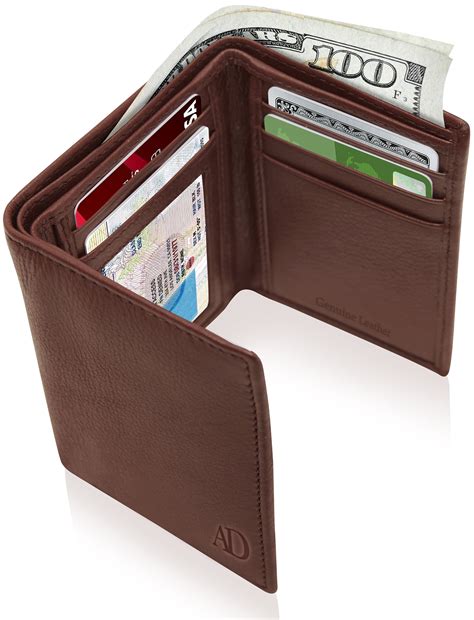 access denied trifold wallets  men rfid leather slim mens wallet
