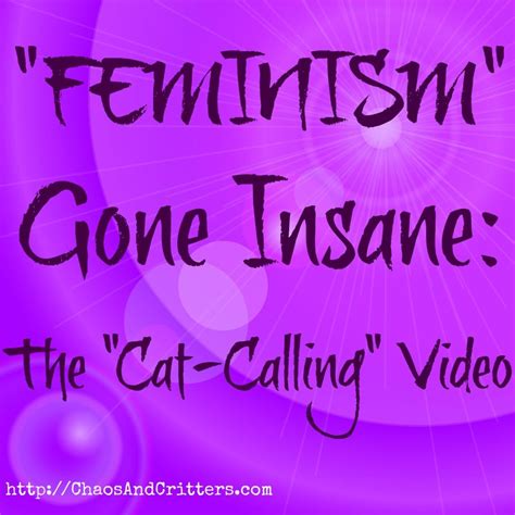feminism gone insane the “cat calling” video going insane