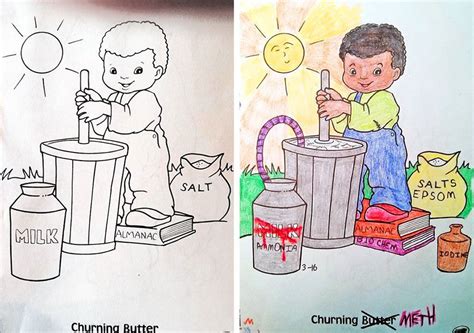 Coloring Book Corruptions See What Happens When Adults Do