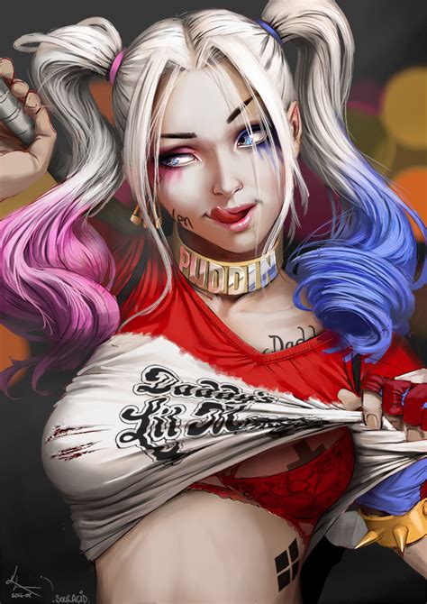 harley quinn dc comics and 1 more drawn by karl