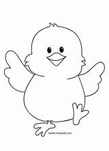 Chick Easter Coloring Baby Pages Chicks Drawing Clipart Cute Template Colouring Kids Printable Clip Chicken Egg Drawings Print Templates Hen sketch template