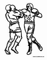 Boxing Ring Coloring Pages Men Two Colormegood Sports sketch template