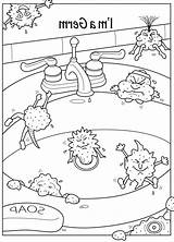 Bacterial Cells Bacteria sketch template
