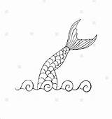 Mermaid Tail Coloring Printable Tails Pages Educativeprintable Via Info Choose Board Educative sketch template