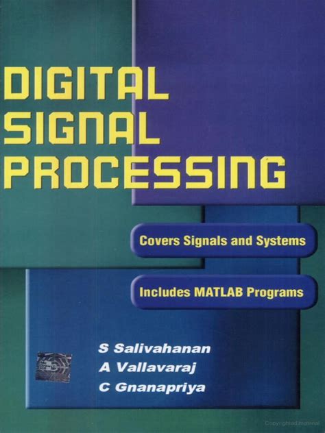 digital signal processing   salivahanan  signal processing algorithms
