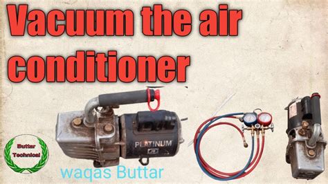 air conditioner vacuum pump pipe  full video youtube