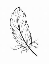 Feather Indianer Federn Feder Ausmalen Coloringhome sketch template