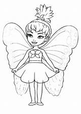Coloring Fawn Pages Fairy Cute Getcolorings Print sketch template