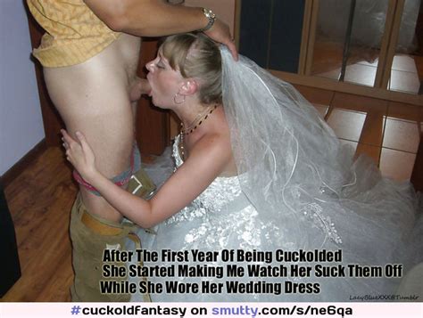 hotwife cuckold caption bride blowjob cuckold