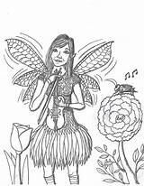 Lindsey Stirling Fairy Robin sketch template