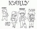 Coloring Pages Icarly Printable Victorious Color Print Kids Colouring Popular Library Getcolorings Coloringhome sketch template