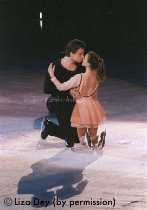 ekaterina gordeeva and sergei grinkov performing during champions on