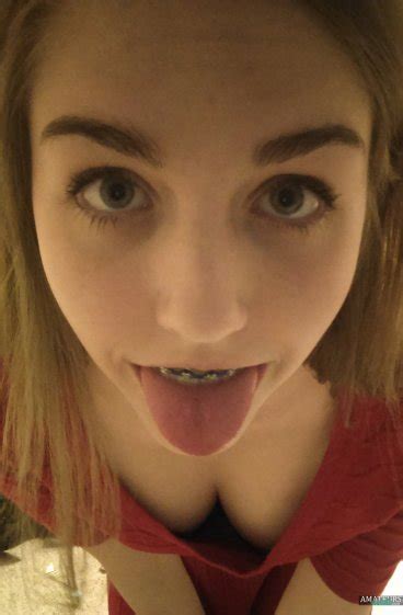 braces nude college sweety