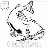 Coloring Catfish Pages Gopher Printable Getcolorings Coloringbay sketch template