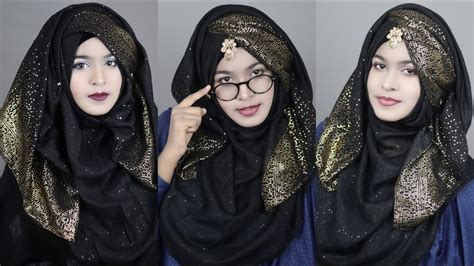 Eid Special Gorgeous And Easy Hijab Style With Glass Full Coverage