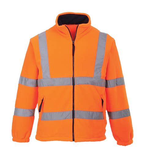 vis mesh lined fleece branded safety workwear safety stock