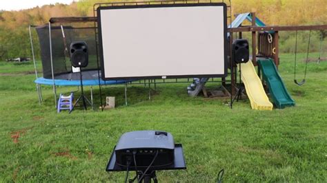outdoor projector setup ideas techicy