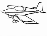 Plane Propeller Aeroplane Procoloring sketch template