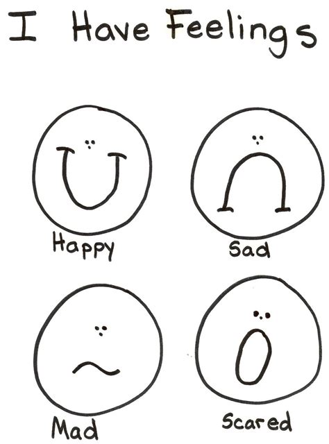 printable emotion coloring pages