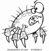 Parasite Clipart Illustration Mite Royalty Angry Rf Cartoon Toonaday Clipground Clip Illustrationsof sketch template