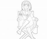 Haruhi Suzumiya Coloring Pages Character Another sketch template