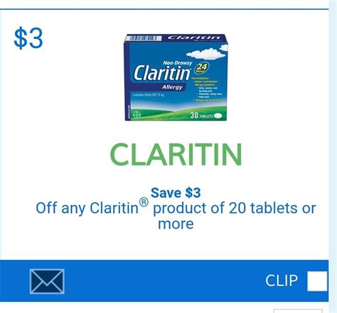 print coupon  claritin discounts  savings canada