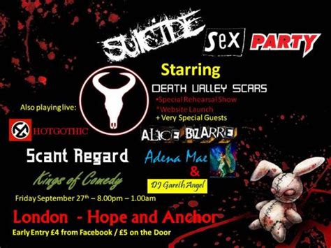 suicide sex party announce full line up for the first event