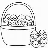 Easter Basket Coloring Pages Egg Empty Colour Eggs Baskets Drawing Printable Print Color Colouring Happy Getdrawings Getcolorings Comments sketch template