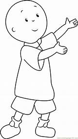 Caillou Coloring Something Showing Pages Coloringpages101 Color sketch template