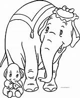 Coloring Dumbo Mom2 Wecoloringpage sketch template