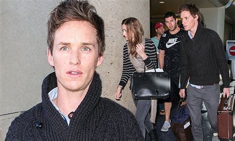 Eddie Redmayne And Wife Hannah Jet Into Lax For Award
