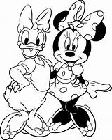 Minnie Daisy Coloring Pages Mouse Et Coloriage Mickey Printable Supercoloriage Cartoon Cute sketch template