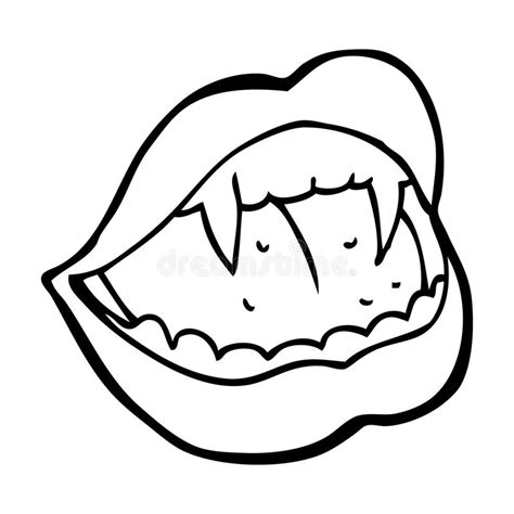 cartoon vampire lips stock illustration illustration  female