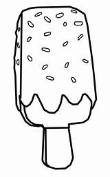 Popsicle Colouring Cute Cream Popsicles Drawing Pops Lollipops Little sketch template