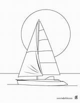 Segelboot Sailboat Barco Zeichnung Velero Voilier Hellokids Segelschiffe Anochecer Sailing Ship Clair Lune Navio Barcos Malvorlage Gutscheine Ideenreich Applikationen Zeichnungen sketch template