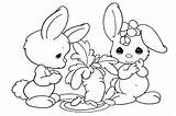Bunny Coloring Pages Carrot Rabbit Drawing Cute Eating Outline Color Kids Print Getdrawings Printable Paintingvalley Getcolorings sketch template
