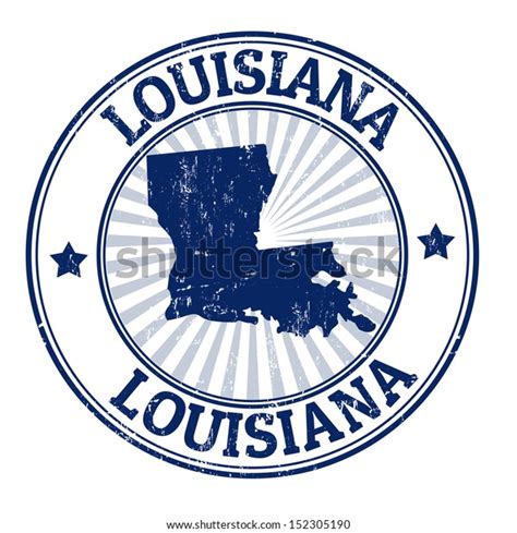 grunge rubber stamp  map louisiana stock vector royalty