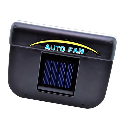 solar powered car window windshield auto air vent cooling fan system cooler home