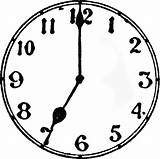 Clock Outline Clip Clipart Cliparts Library sketch template