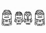 Minions Movies Films Minion Coloriages sketch template