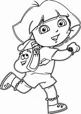 Dora Coloring Drawing Pages Cartoon Easy Games Draw Baby Wecoloringpage Colorir Drawings Para Desenhos Getdrawings álbum Escolher Disney Da Paintingvalley sketch template