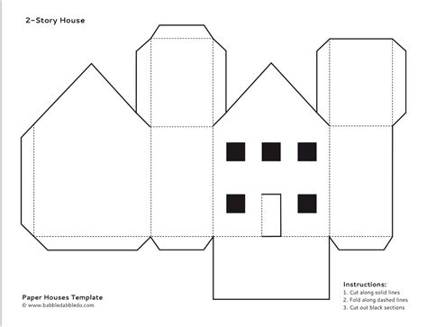 cardboard house template