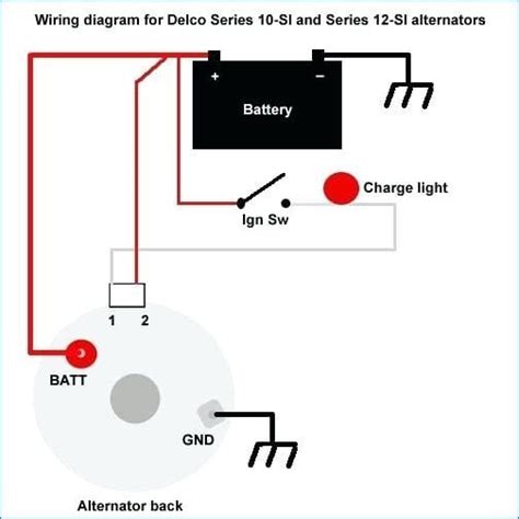 delco  wire alternator wiring diagram