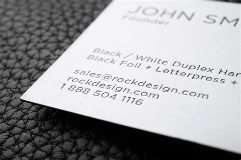 Free Bold And Creative Black And White Business Card
