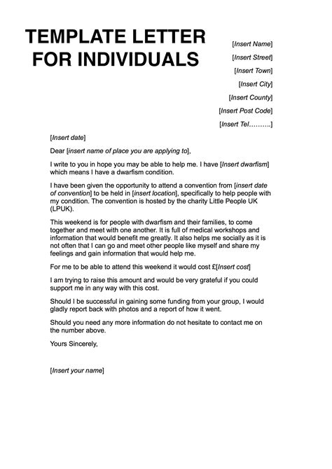 letter  support  funding template  template