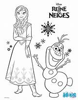 Olaf Anna Coloring Frozen Pages Print Color Online Hellokids sketch template