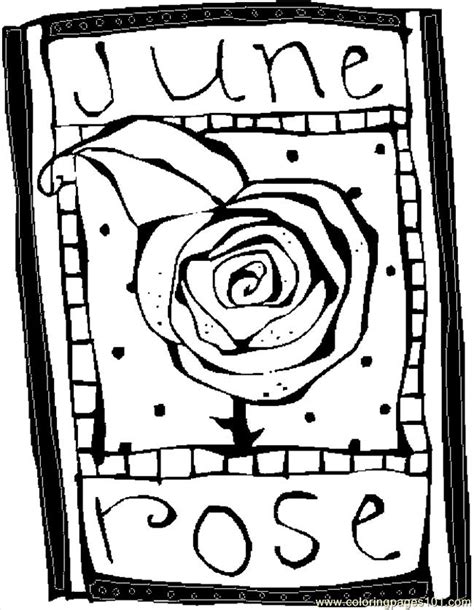 coloring pages  june rose  natural world flowers